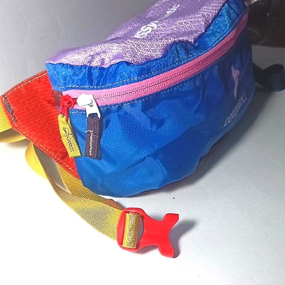 Cotopaxi Colorful Fanny Pack with Blue and Purple - Picture 4 of 11